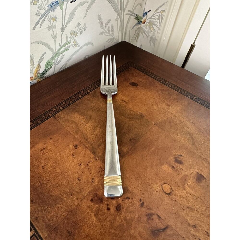 Reed & Barton BRIGHTON GOLD Stainless Golden Glossy Silverware Dinner Fork
